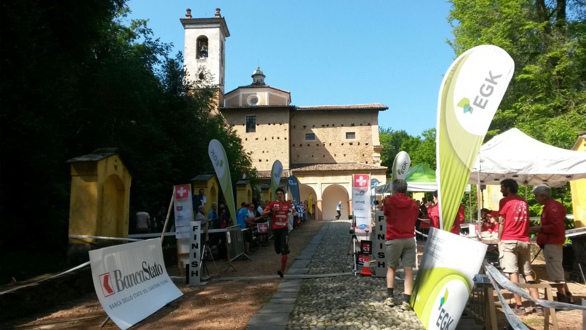 First runner in the finish after the #EOC2018 middle qualification race: Jonas Egger (SUI).