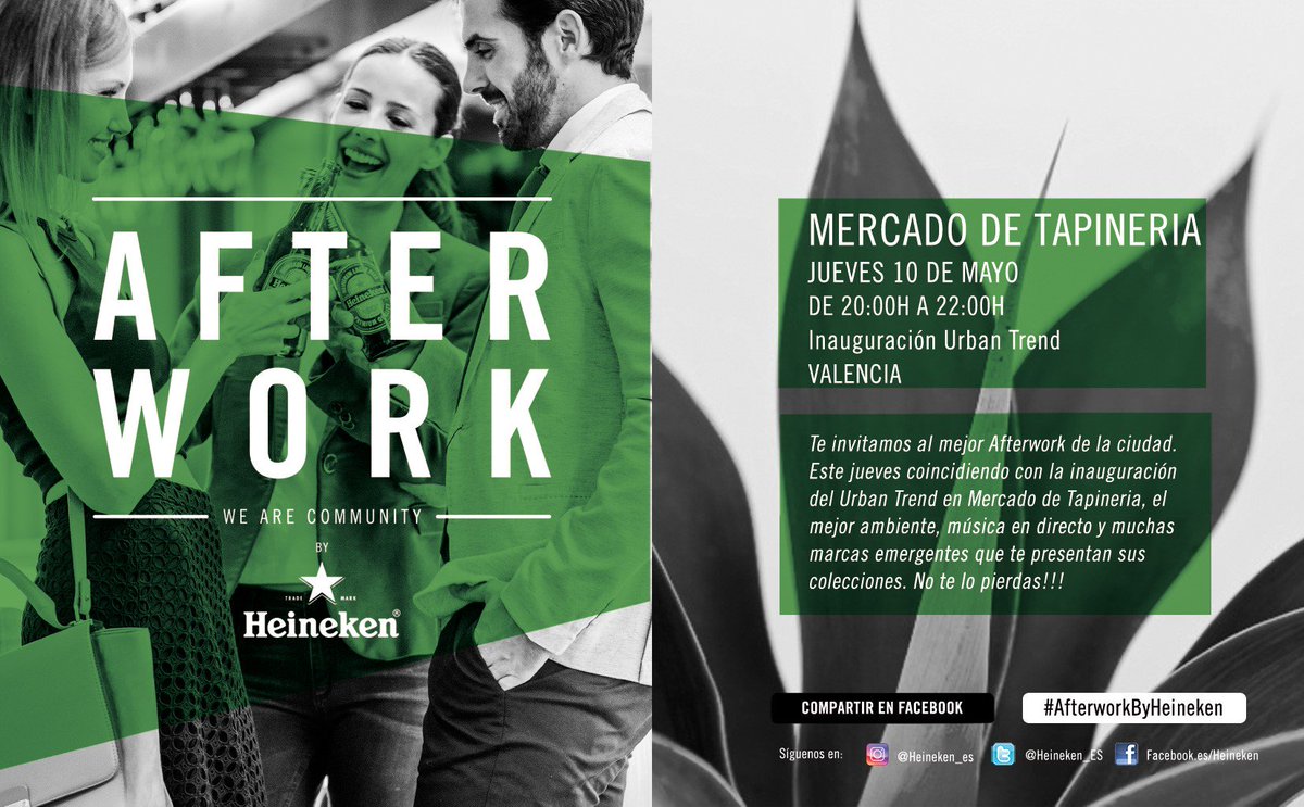 mercatapineria's tweet photo. ⚠️ATENCIÓN! Inauguración a la vista 👀 Jueves 10 de mayo a las 20h encuentra @Heineken_ES bien fresquitas, música en directo y todo el #buenrollo en #UrbanTrendIkigai https://t.co/nYtPPaTUnQ