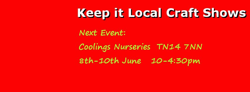 KeepLocalCraft's tweet photo. Next #Handmade #Craftshow at @CoolingsGC Rushmore Hill TN14 7NN Friday 8th to Sunday 10th June #supportlocal #crafters #sevenoaks #bromley https://t.co/D876ZEIfjy