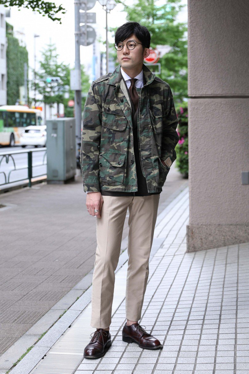 Isetan Men S 公式 イセタンメンズスナップ カモフラ柄をキレイめに着こなすにはレザーシューズ タイドアップがポイント 詳しくはこちら T Co 1qr7i2x3tm Snap ミリタリーコーデ カモフラジャケット イタリアン スタイリング