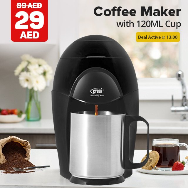Cyber Coffee Maker With 120ML Cup 