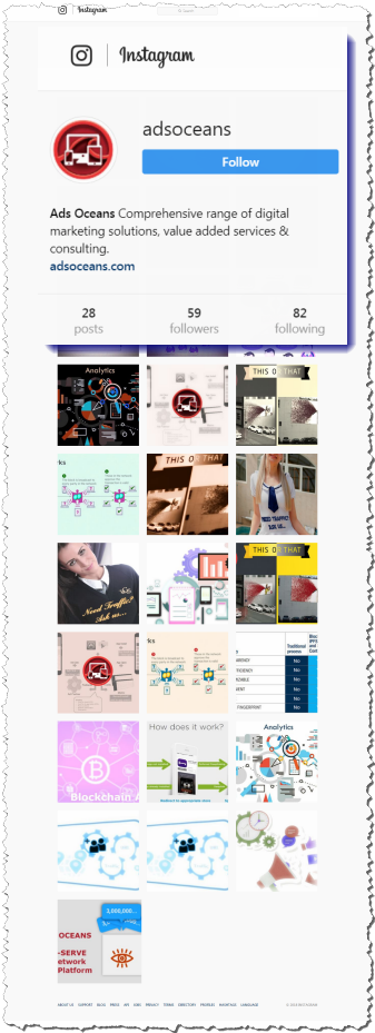 AdsOceans's tweet photo. Milestone : Ads | Ocean's Instagram has almost 60 followers
https://t.co/VGvdbU2JQW
#Adnetwork #Advertise #Publisher #Campaign #AdsOcean #Platform #Digital #Impression #Performance #CPC #CPA #CPM #adwords #affiliate #traffic #content #mediabuyers #optimize #Blockchain #AdEx https://t.co/O9CYTNRw5S