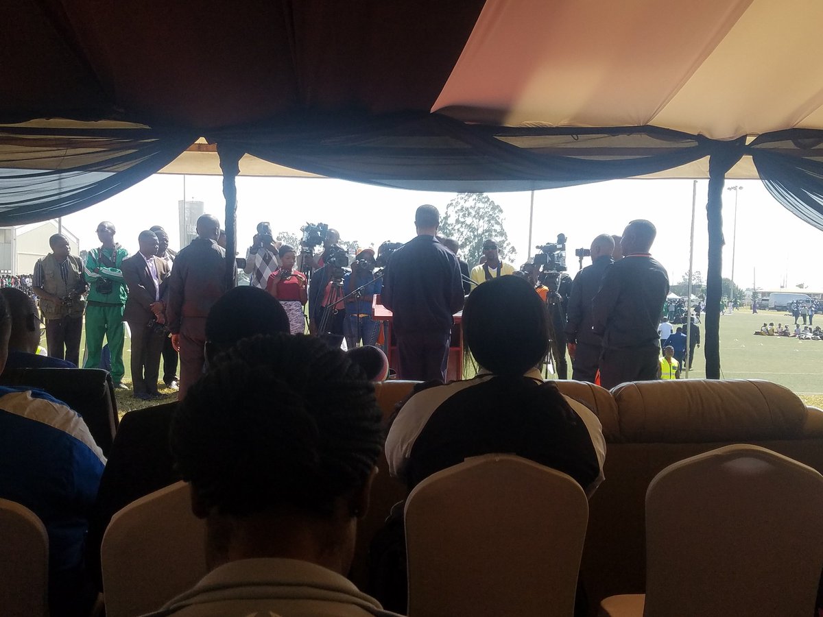 Medhin_Tsehaiu's tweet photo. #Zambia launching the 2018  National health week under the theme " Health for All- Leaving no one behind". The President of the Republic H.E. @EdgarCLungu demonstrating his government's commitment towards #UHC for all Zambians. @mohzambia @UNZambia @UNAIDS @UNAIDS_RST_ESA https://t.co/5GkyxZeiJJ