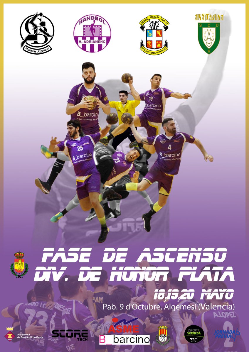 SAdrianenc's tweet image. 🤾🏽‍♂️PRIMER EQUIPO| 🔜Jugaremos la Fase de Ascenso a #DHPMasc en Algemesí (Valencia).
🔄 Mismo grupo que el año pasado con Algemesí🔁Agustinos. 
📅 Viernes18 vs @BMAnaitaBase , Sábado19 vs @BalonmanoSafa ,Domingo20 @cbmmaristasalge 
📜 Cartel: Igor Artetxe.
#ASMETUYO #ROADTOB