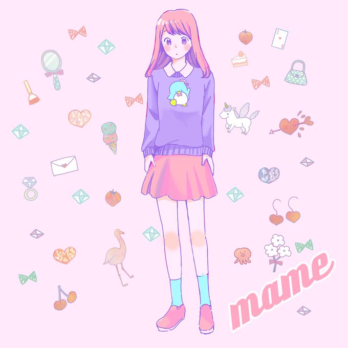 まめコーデのtwitterイラスト検索結果