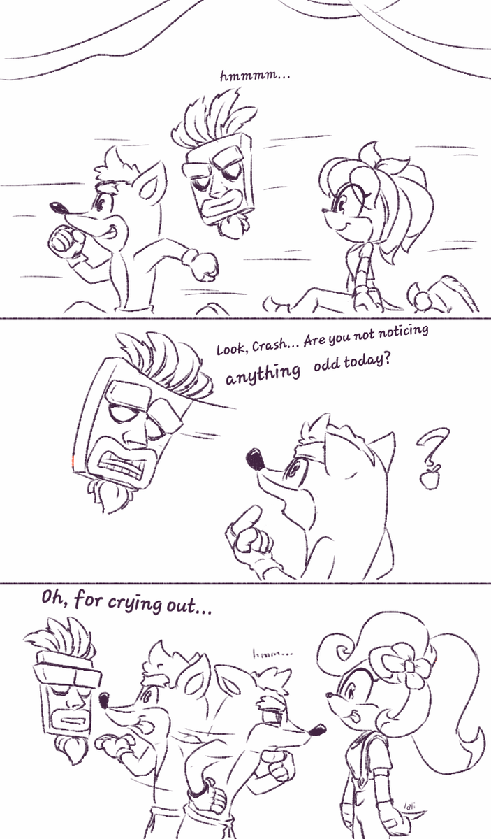 Lalieri1's tweet photo. Just learned that there's a Sonic character (Perci from Boom series) that is a bandicoot... https://t.co/P9BDVfYYYa