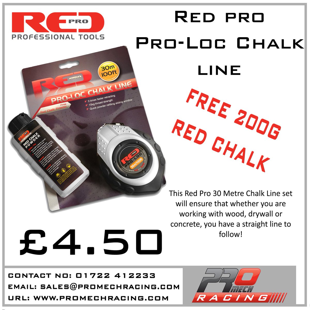 PromechRacing's tweet image. Check out our Red Pro Chalk Line that'll keep you on the straight and narrow here 👇👇👇 #tools 
promechracing.com/products/red-p…