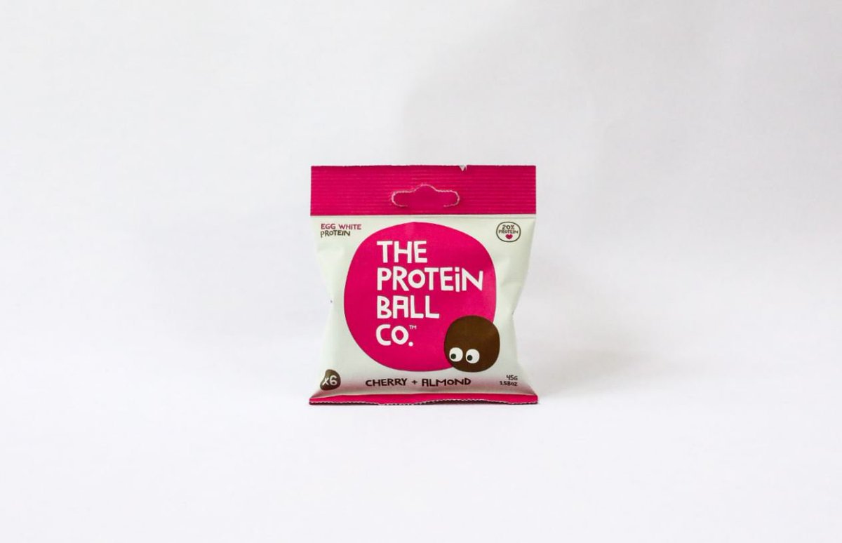theproteinball's tweet photo. Cherry Bakewell lovers - You will love our Cherry + Almond flavour. It's like healthy marzipan! Made with egg white protein that's easily absorbed by the body + cholesterol free 🍒🍡🍒 https://t.co/XnuinqB5Ts
