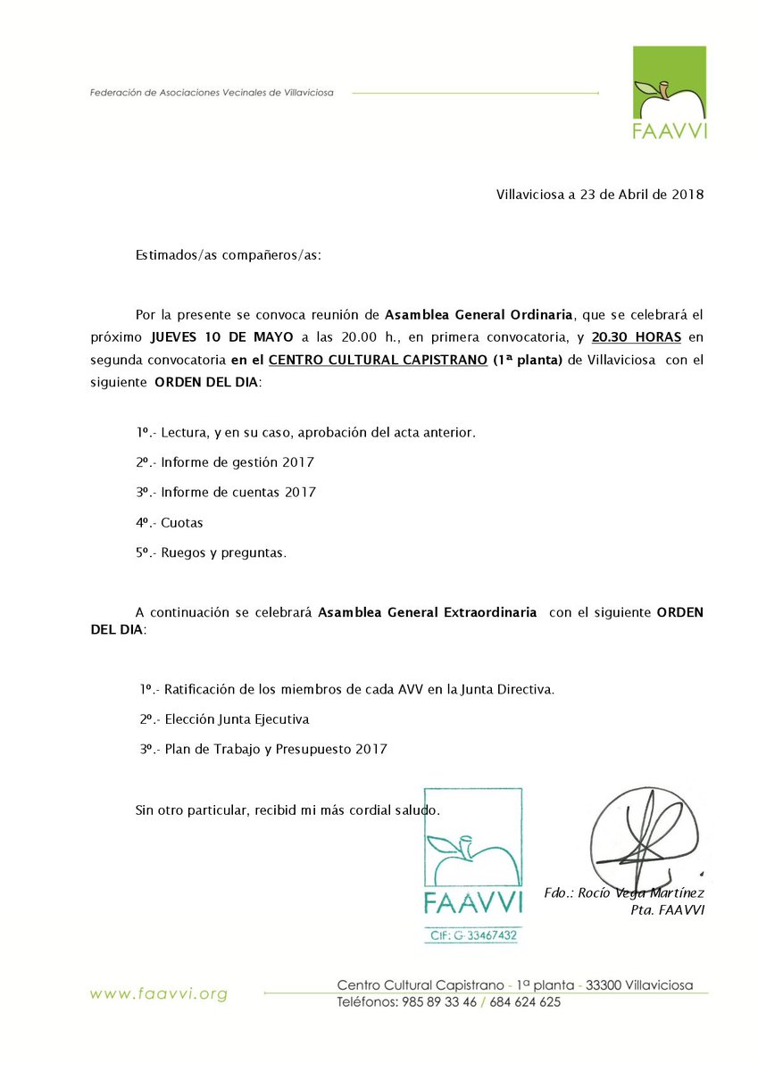 FAAVVI's tweet photo. La @FAAVVI  celebra su Asamblea General Anual.
https://t.co/wxIGyEqwJS https://t.co/L01ldBXeAf