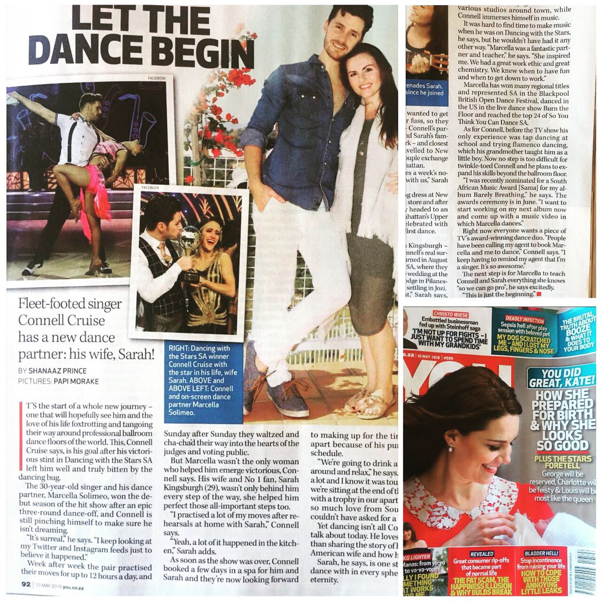 marcellasolimeo's tweet photo. Now look who was spotted in the @YouMagazine ๐ฑ@connellcruise @sarahkingsburgh . What an amazing experience and moment it all has been in my career! ๐ธI will always be grateful๐๐ป๐๐ป #DWTSSA #YouMagazine #TeamCruiseControl https://t.co/axPTvaLXdW