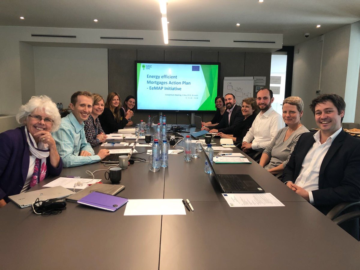 <a href="/EEMActionPlan/">Energy Efficient Mortgages Initiative 🌿🏡</a> Consortium Members are meeting in Brussels today for 7th Consortium Meeting to discuss progress on #energyefficientmortgages &amp; forthcoming pilot scheme 🚀 with banks <a href="/Energy4Europe/">Energy4Europe 🇪🇺</a> <a href="/EU_Finance/">EU Finance 🇪🇺</a> @H2020EE