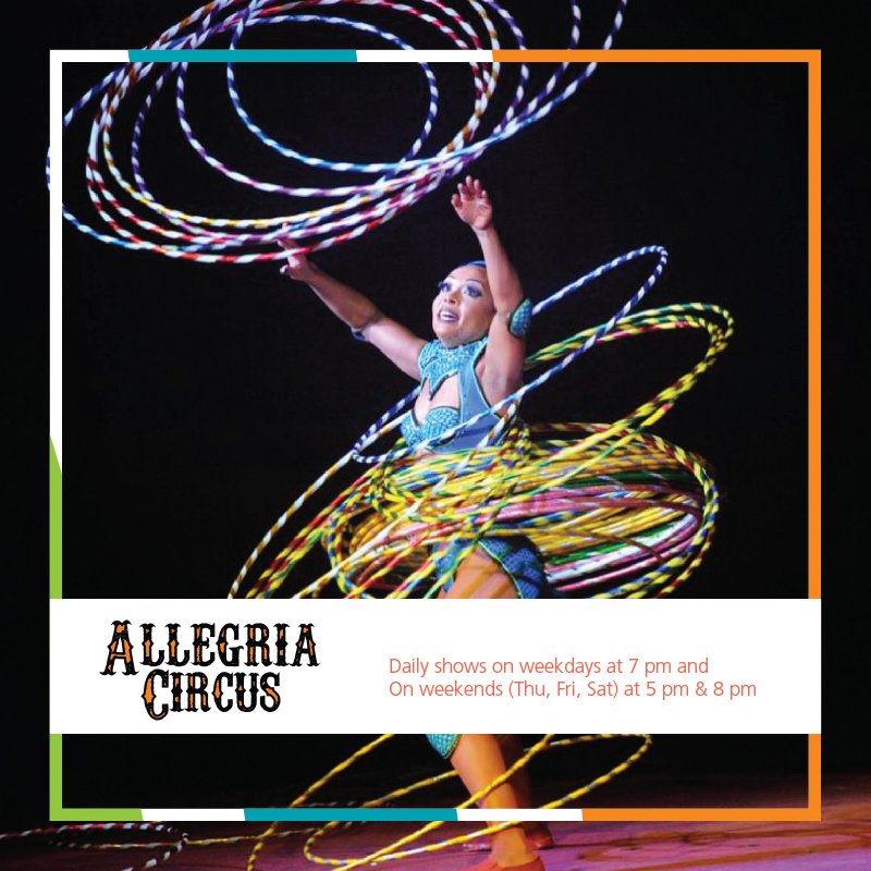 SpringBrkFest's tweet image. Hula hoop done with another style… watch more at the Allegria Circus happening at the Hotel Park Doha (facing Sheraton Hotel) on weekdays at 7 pm and on weekends at 5 pm and 8 pm. Book your tickets on Qtickets / Paythem or you can visit us directly to get your tickets.
#SBF