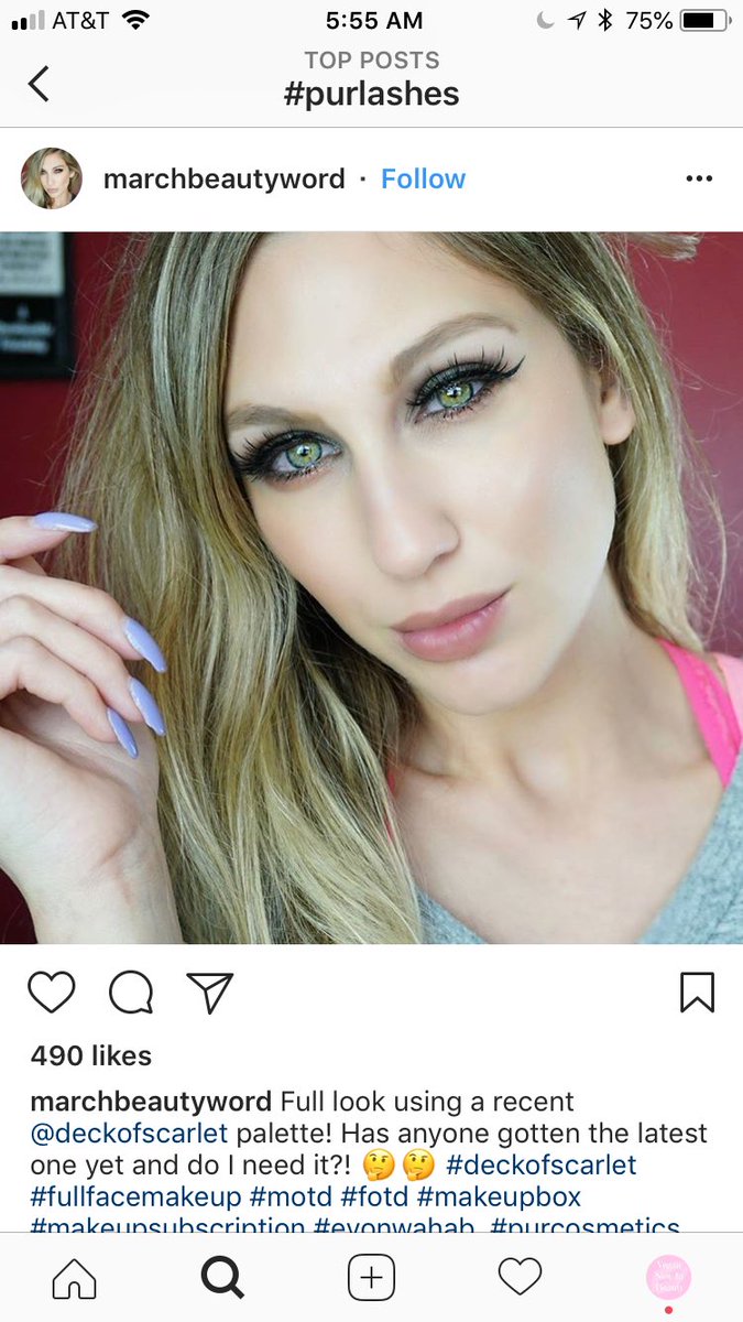 BeautyAddictND's tweet photo. I was searching for #purlashes on Instagram & quickly stumbled upon a photo of @BySamanthaMarch How am I not surprised 😂💖😘 #lashes @purcosmetics https://t.co/xW0YhEWkDv