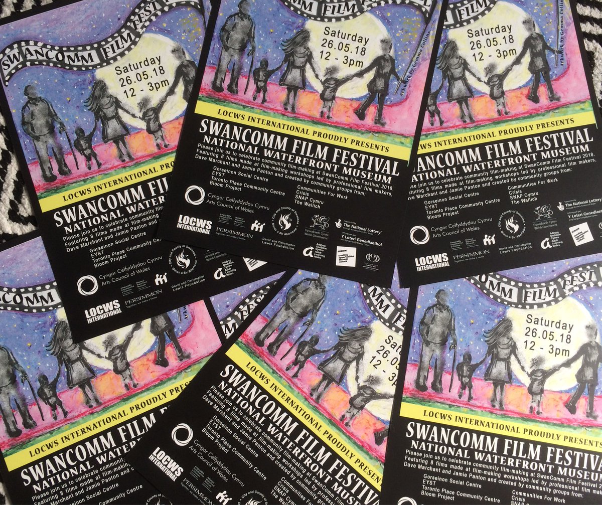 InfoSwancomm's tweet photo. Less than 3weeks until #SwanCommFilmFestival 12-3pm in @The_Waterfront Museum #Swansea🎬Watch short #films from our talented community groups: @eystwales @redcafemumbles @SNAPcymru @crisiswales @SwanseaSocServ @FusionSwansea @TheWallich https://t.co/tdm0hBgqi6