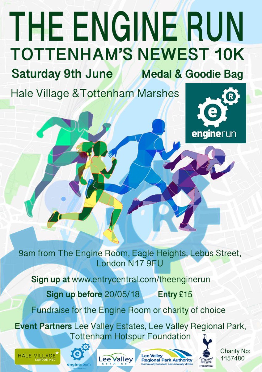 stf_engineroom's tweet photo. #TuesdayMotivation need some more heat? Then why not sign up for #TheEngineRun on Saturday 9th June. https://t.co/HRCNSlagsa raising funds for our community work in #Tottenham https://t.co/IkdApnRhzo