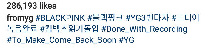 hahihihoehoe's tweet photo. C'mon YG. You've said that all over again. U used a lot of hashtags already ๐
#MayIsForBLACKPINK #BLACKPINK #MAY_Will_Be_For_BLACKPINK #Comeback_Imminent #BLACKPINK_Will_Take_Over_Until_The_End_of_This_Year #To_Make_Comeback_Soon #Done_with_recording #JENNIE #LISA #JISOO #ROSร https://t.co/LwQ2er7HxB