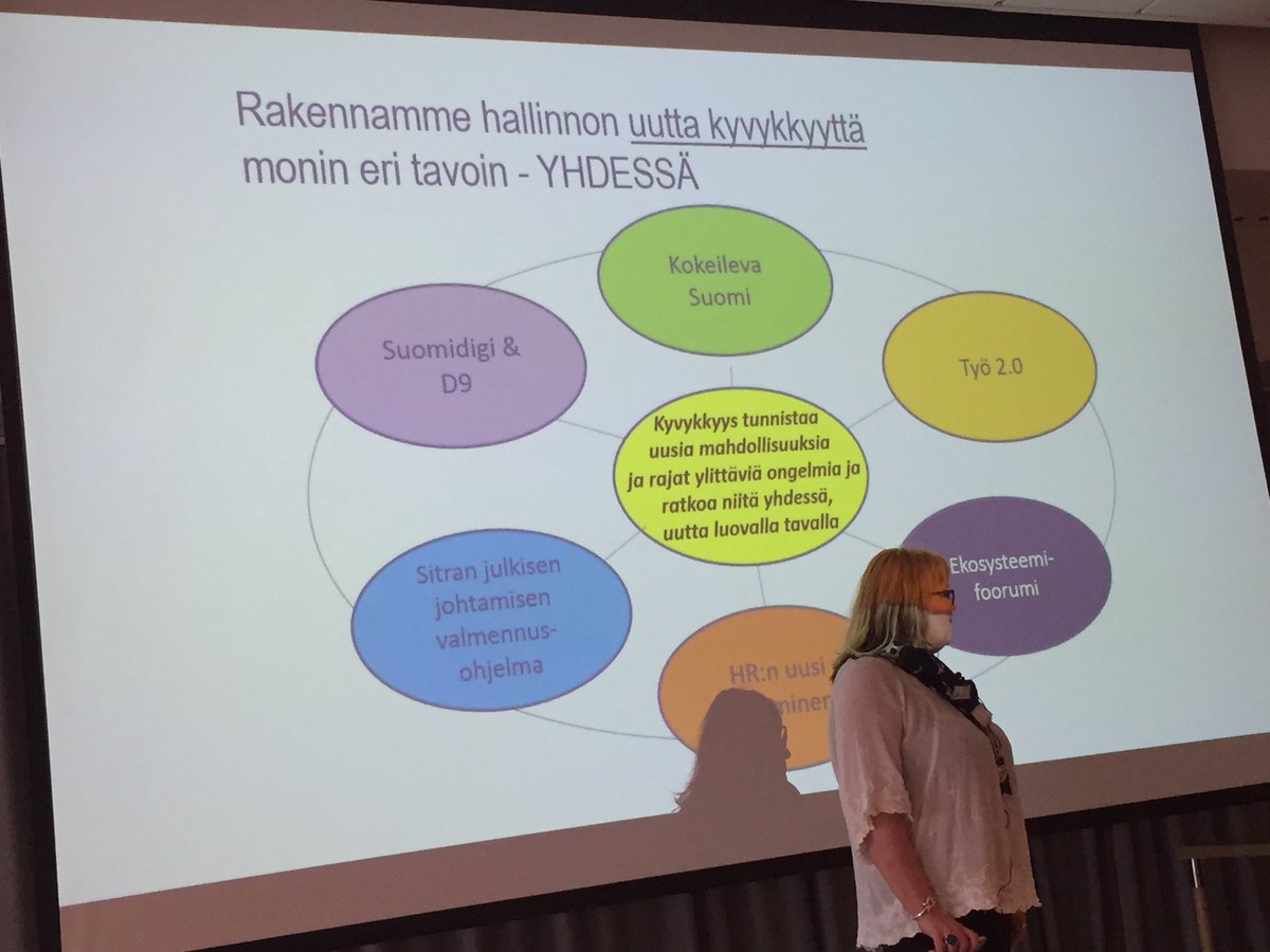 Valtionhallinnon HR:n uusi tuleminen: rooli muuttuu sammuttajasta sytyttäjään. Tehtävänä innostaa uuteen ja kannustaa kokeiluun. Siilojen aika on ohi. Yhdessä tekeminen ja verkostoituminen olennaista. Aina ei tarvita lisäresurssia. #valtioexpo #henkilöstöjohtaminen