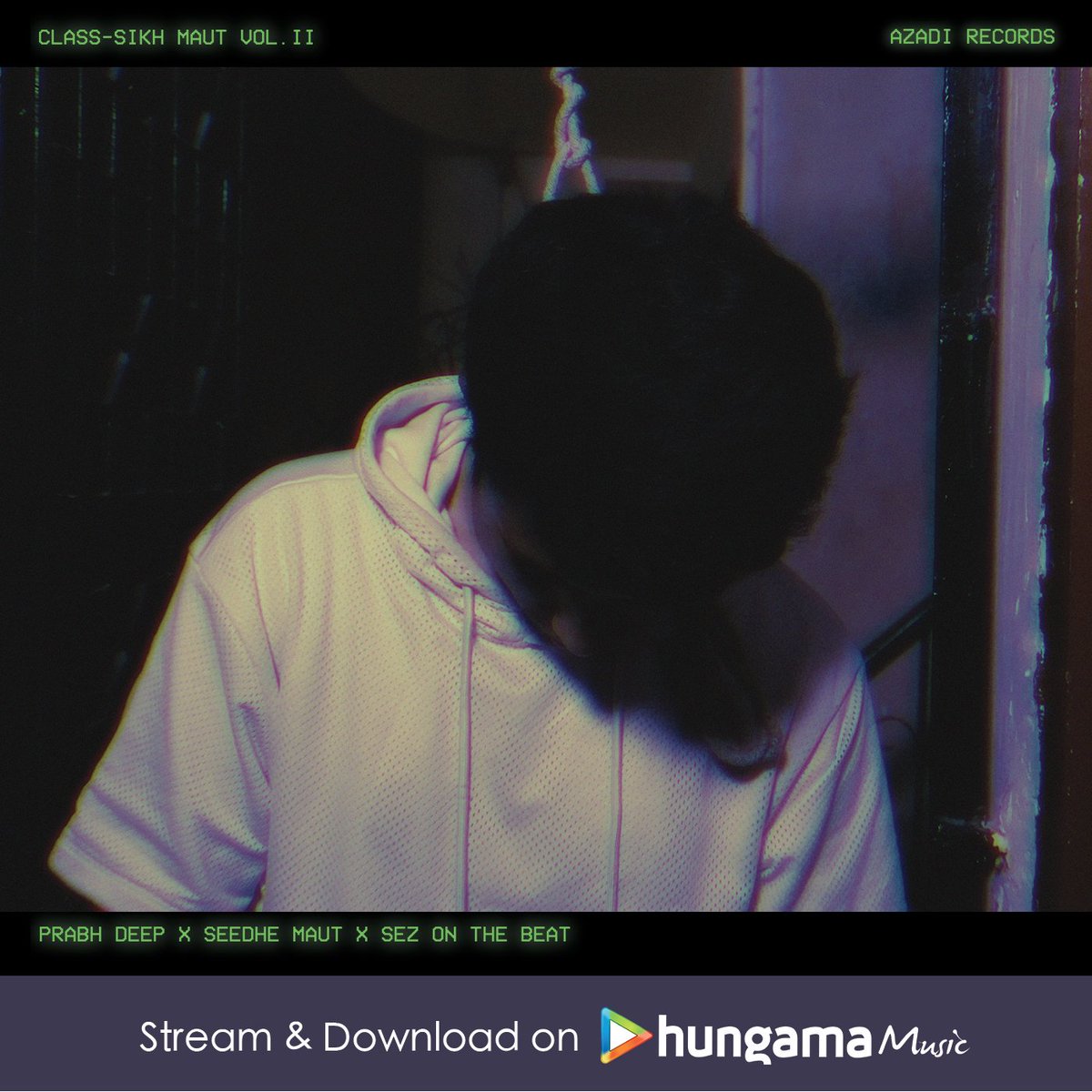 ArtistAloud's tweet image. Let #PrabhDeep x #SeedheMaut x @sezonthebeat take over your day with their melodious voice in &apos;Class-Sikh Maut Vol. II&apos;
@Hungama_com - hungama.com/album/class-si…