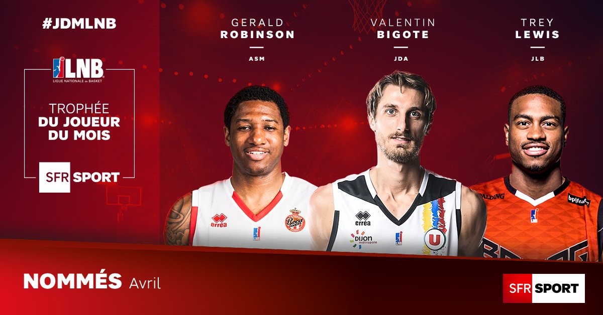 Be_BasketFr's tweet photo. Après Jacques Alingue, un nouveau Français de la @jdadijonbasket MVP du mois en JEEP ÉLITE ?
👉 Valentin Bigote fait partie des trois candidats, au même titre que Gerald Robinson et Trey Lewis.
➡ https://t.co/SjdI3JB9eD https://t.co/y2fa0ETEaI