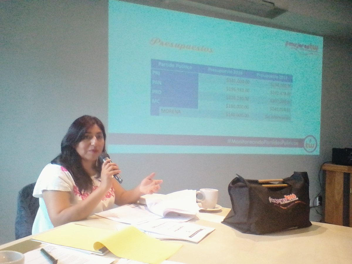 "Hay simulación de parte de los partidos políticos en el ejercicio del 3%, además de que no tienen disposición para dar información": <a href="/AngieSanchezSgo/">Angie💜💜💜</a> <a href="/Cidhal/">CIDHAL Organización</a> #MonitoreoPartidos #Morelos