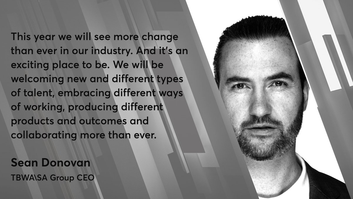#TBWAAfrica CEO Sean Donovan is primarily focused on steering the collective into a cultural engine for the 21st century business - one that is inspired by culture &amp;powered by data. Speaking on the immediate future, Sean says the collective is becoming a digital first agency