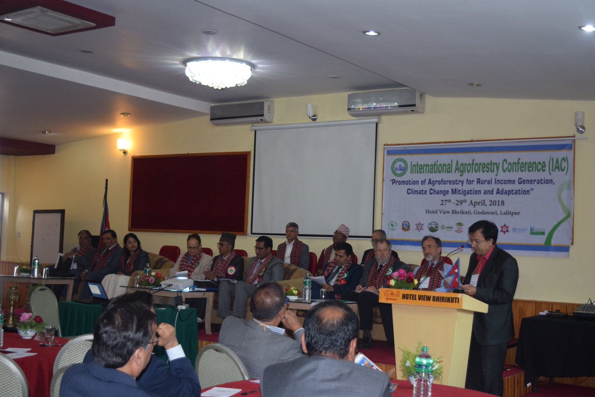 NAFNepal's tweet photo. International Agroforestry Conference(IAC) 27-29 April 2018, Hotel View Bhrikuti, Godavari, Lalitpur, Nepal.
#Agroforestry #InternationalConference2018 #IAC #NAF 
Photo Gallery:
URL: https://t.co/OLenWcQUcz … … https://t.co/pNZs0bNXEI