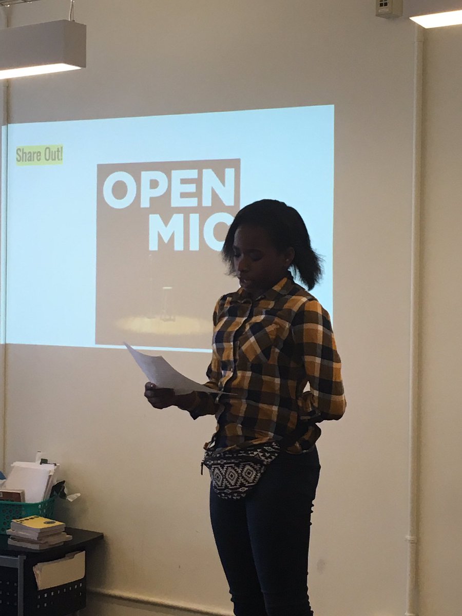 Wonderful capstone from @SLA_Beeber senior. Thank you sharing your love of poetry with us @SLAMiddle!