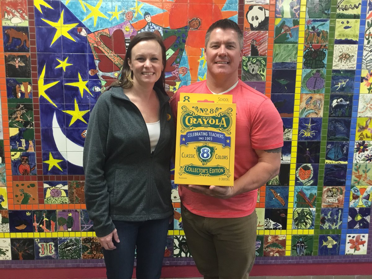 Thank you Crayola and Karena Nafstad for the teacher appreciation gifts and the $500 in crayola supplies for EXPO Elementary
