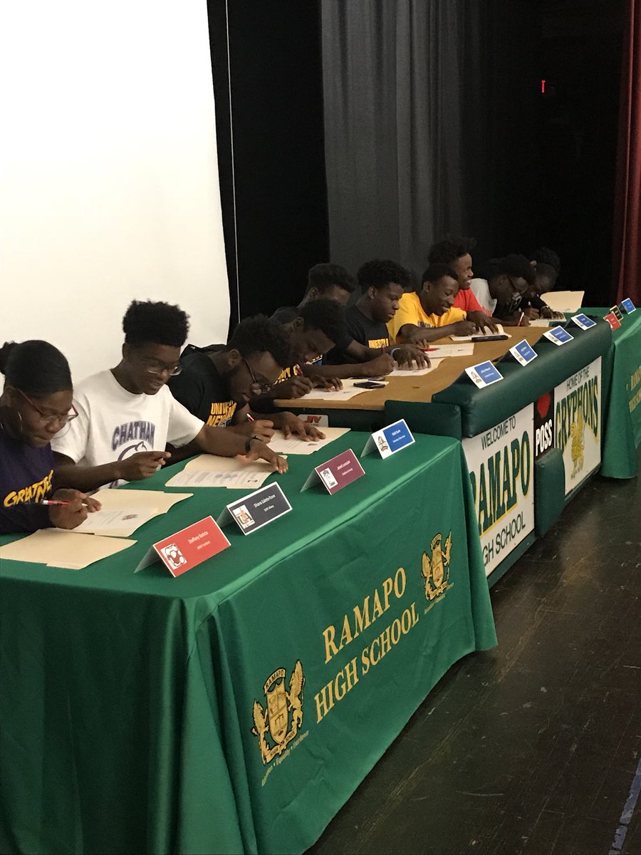 Awesome signing day <a href="/RamapoHS/">Ramapo Athletics</a> !!!
