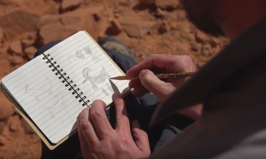 Four ways you can “take” your experience home without touching the artifact or cultural resource!
• Take a Selfie Pic
• Draw the dino that you think made that track.
• Sketch out what you see 
• Count the # of rocks in a cliff dwelling. 
#RespectandProtect  @TLoutdoorethics