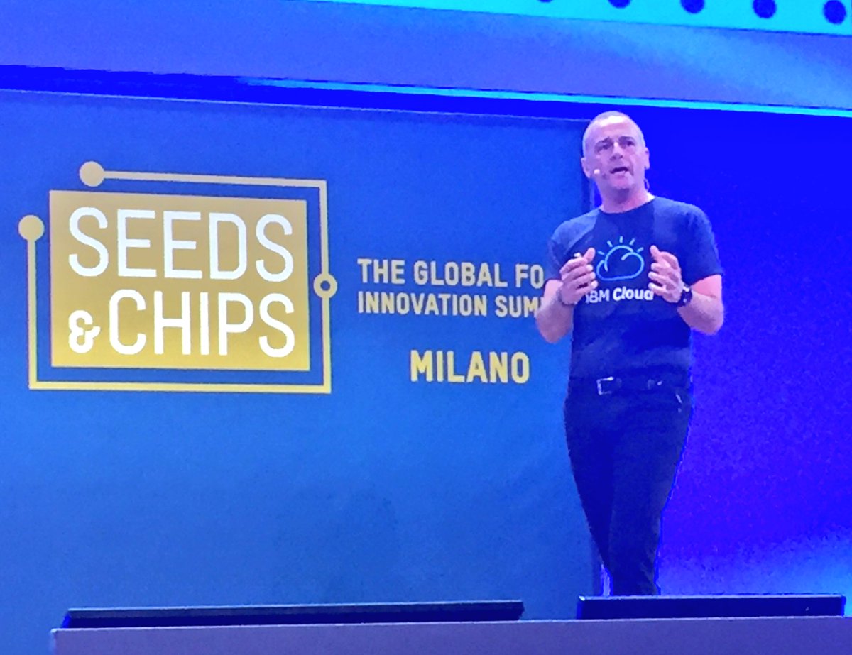 IBMItalia's tweet image. .@nico_losito #IBM at @SEEDSandCHIPS: by @IBMBlockchain and @IBMcloud we can ensure #transparency, #trust and #safety for #food #SaC18 #FoodTech