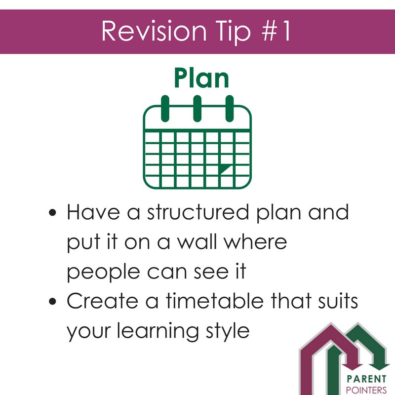 clairescourt's tweet photo. With #exam season starting, we’ve put together some handy tips for your child on managing #revision. Here's tip number one... #ParentPointers https://t.co/gBHTOVzm2t
