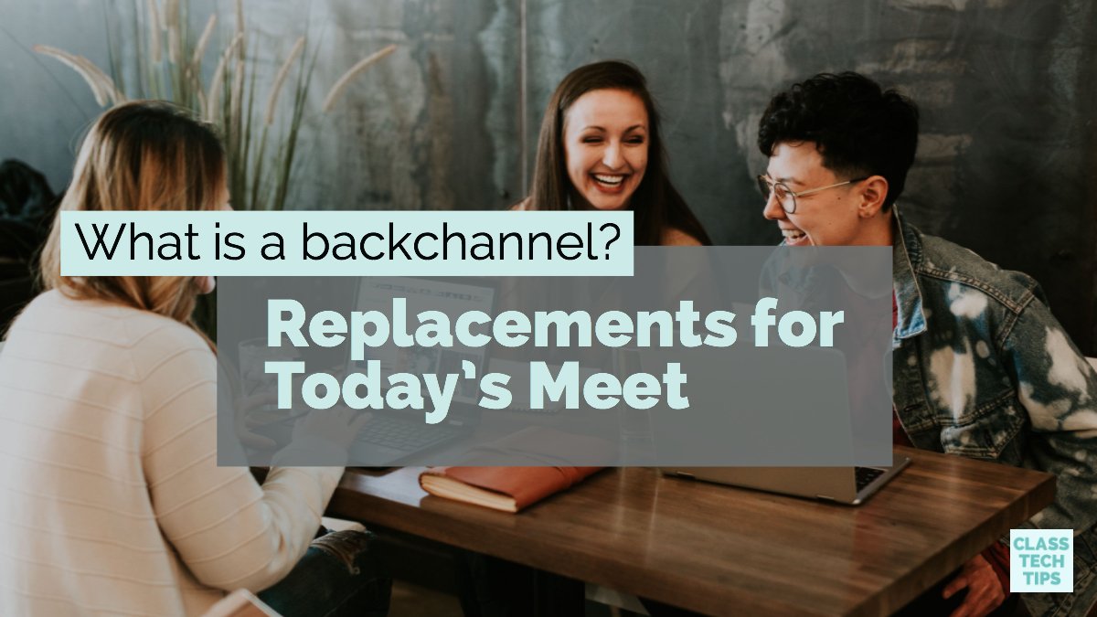 ClassTechTips's tweet image. Today&apos;s NEW post!
classtechtips.com/2018/05/08/bac…
✅ Backchannels in Classrooms
💡 How to get kids talking about their learning
💻 Replacements for Today’s Meet

#FormativeTech #FlipgridFever #EdTech #GAFE