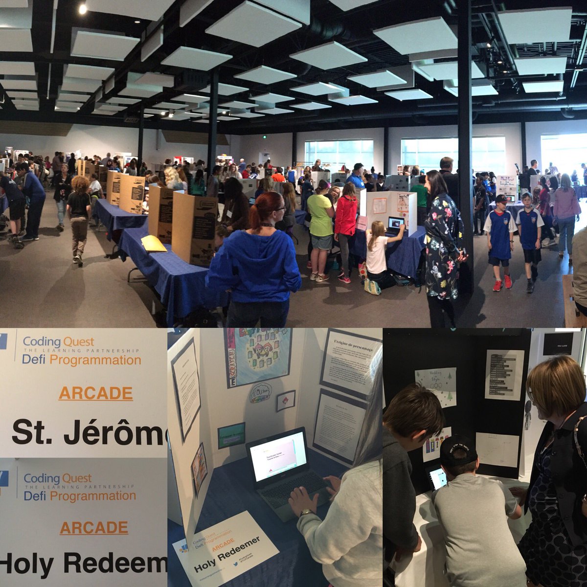 RCopOCSB's tweet image. Students from @StJeromeOCSB & @OCSB_HolyRed share their #coding talents at #CodingQuest #ocsb #ocsbMath
