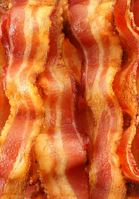 Several slices of #bacon are healthier in terms of calories, salt, fat and cholesterol than a hot dog, hamburger or glazed donut!