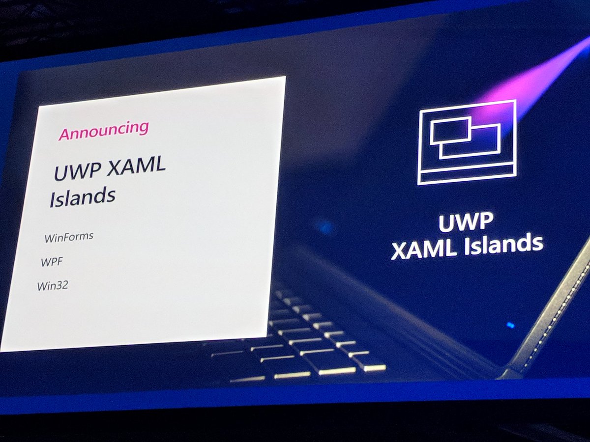 mrsoftware's tweet image. All Windows Apps can access the Fluent Design System #MSBuild #ModernizeYourApp