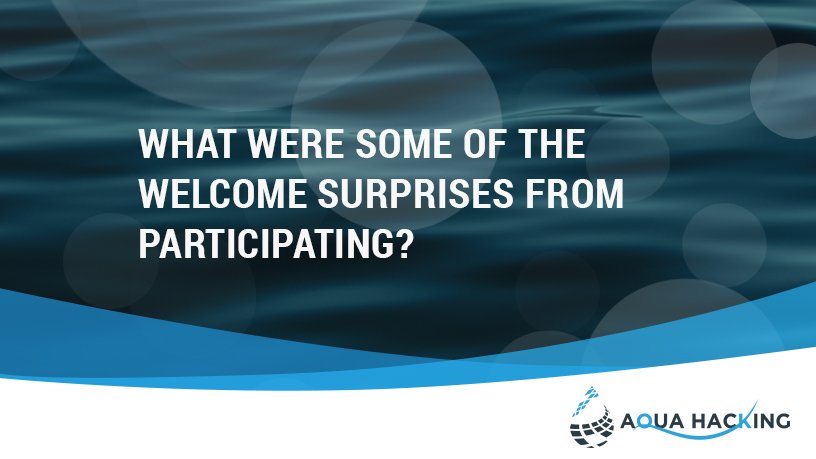 TakeAquaAction's tweet photo. [Question 2] @CyanoSleuth: What were some of the welcome surprises from participating? #AquaHacking https://t.co/CZS8kcaI3W