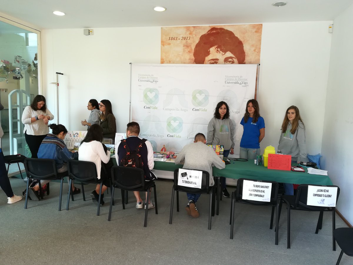 Hoxe os martes saudables están na biblioteca Rosalía de Castro no campus de Ourense. #osmartessaudables