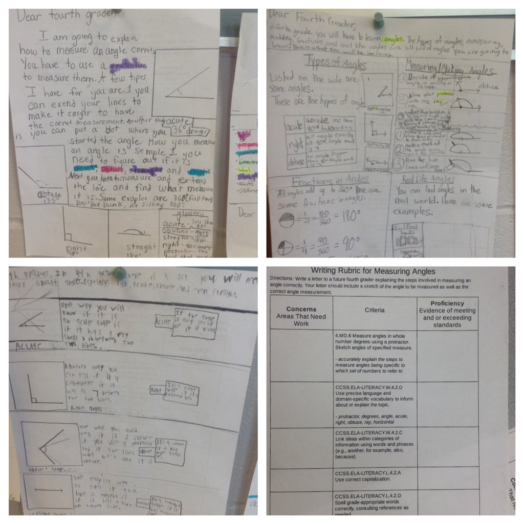 LearnwithLarkin's tweet image. Classifying angles, writing, text features, whoaaa integrating subjects! 😍🔥 #4thgrade #messwim @chccs