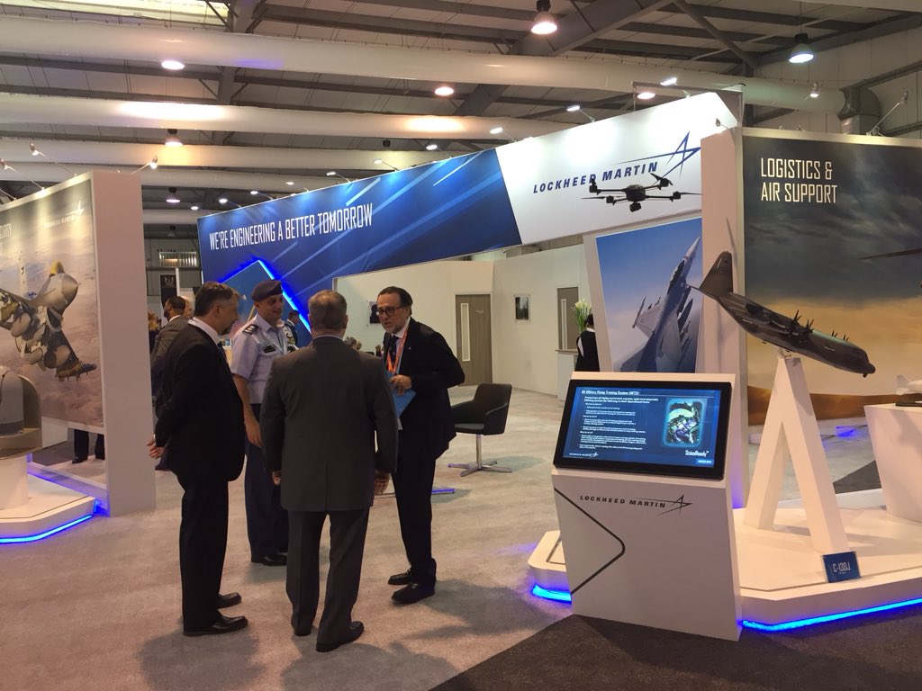 FerasNour's tweet photo. “We’re engineering a better tomorrow”
I’m in love with @LMMiddleEast booth at #SOFEX2018, and got to talk with them about their newest technologies for Integrated Air & Missile Defence!
#LockheedMartin #SOFEXJORDAN #Jordan https://t.co/PlhSUJCdBH