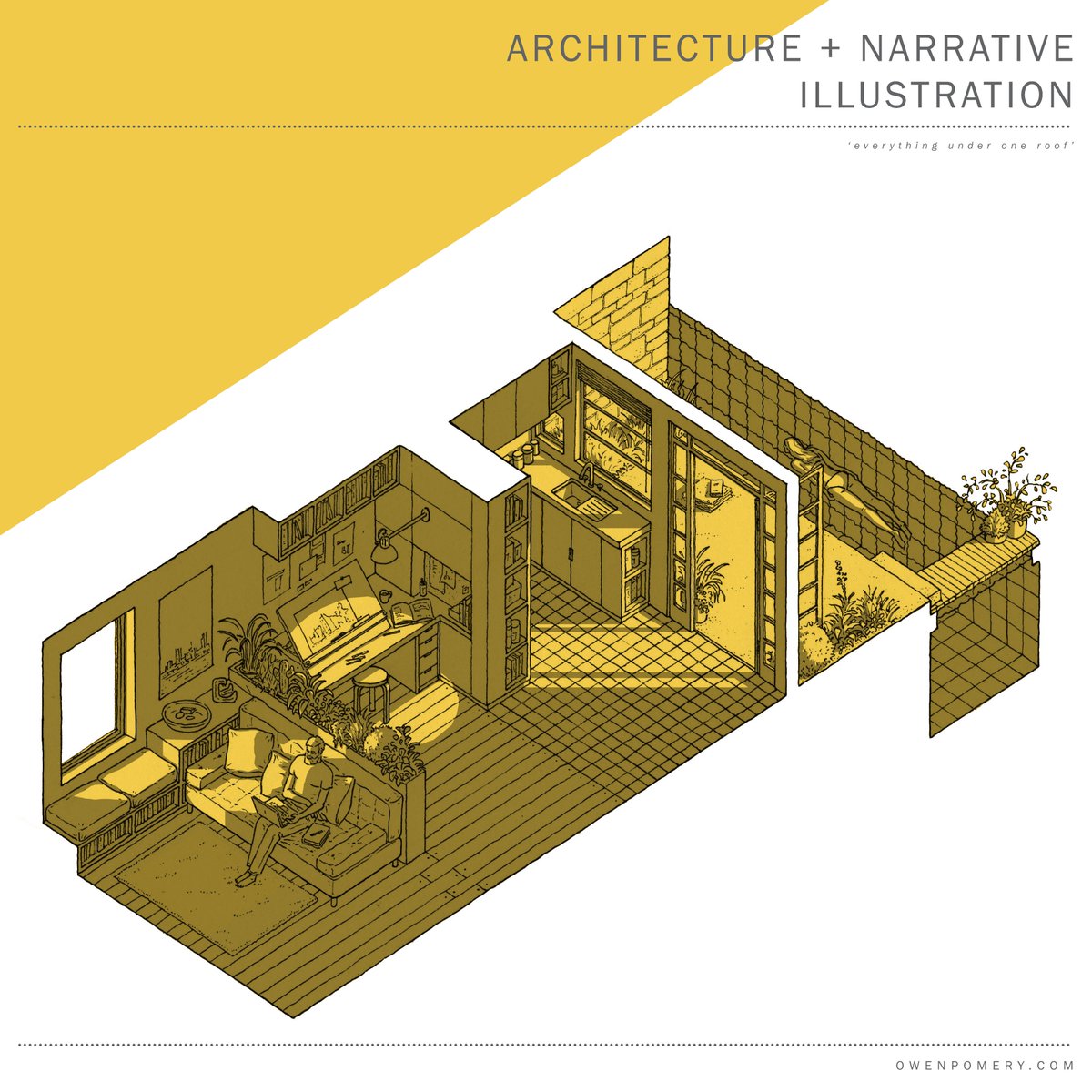 I have a brand new website: owenpomery.com 
#architecture #narrative #illustration