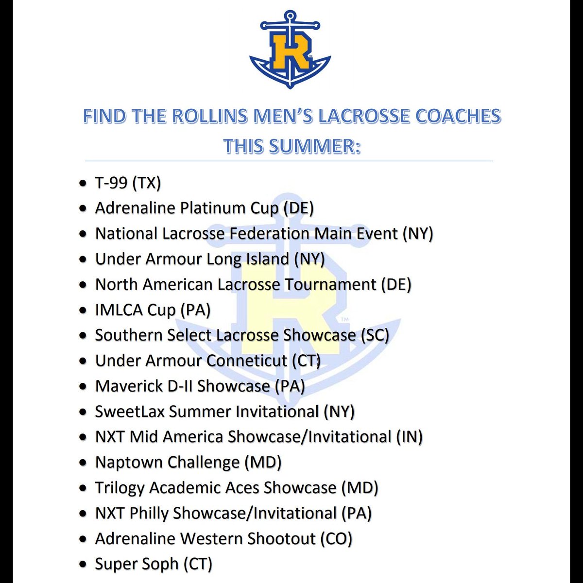Rollins MLacrosse tweet media