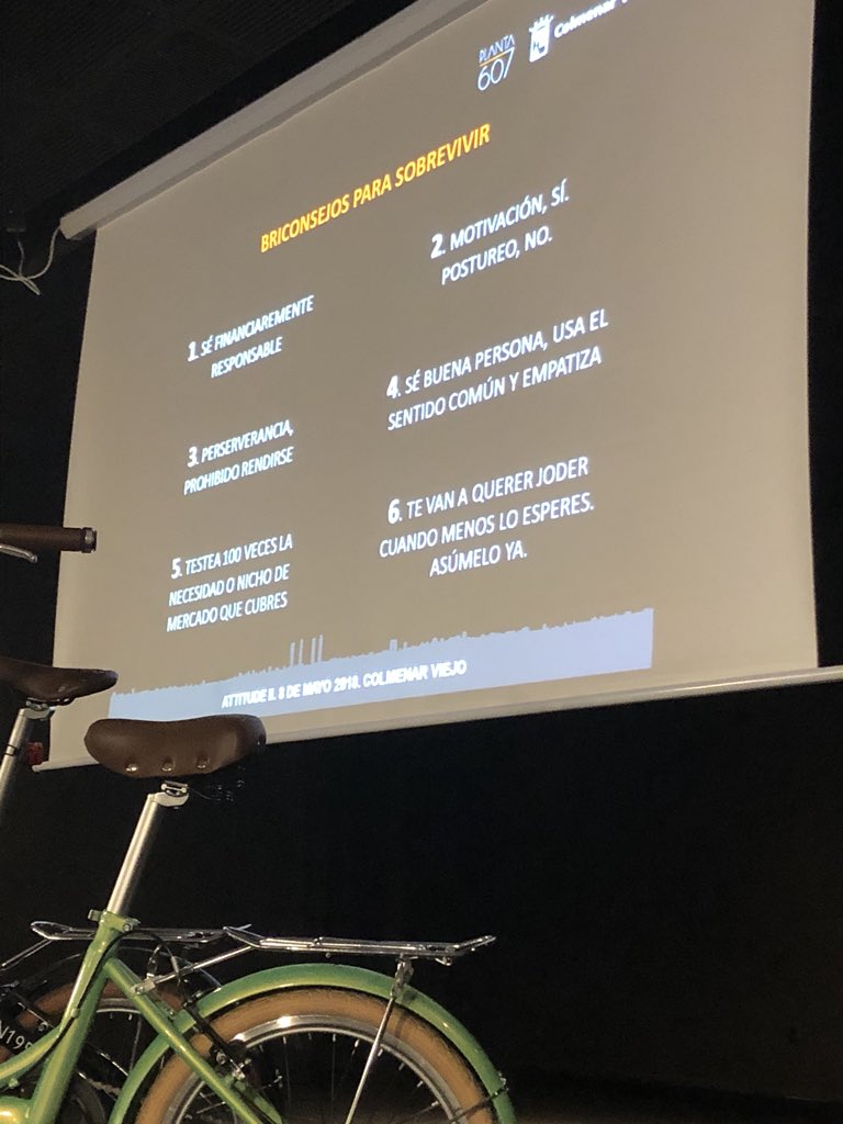 Planta607's tweet photo. Briconsejos pa a sobrevivir cuando #emprendes. @dafatcat_co @escobarrequena #planta607 #attitude2 https://t.co/2tPPoz19s1