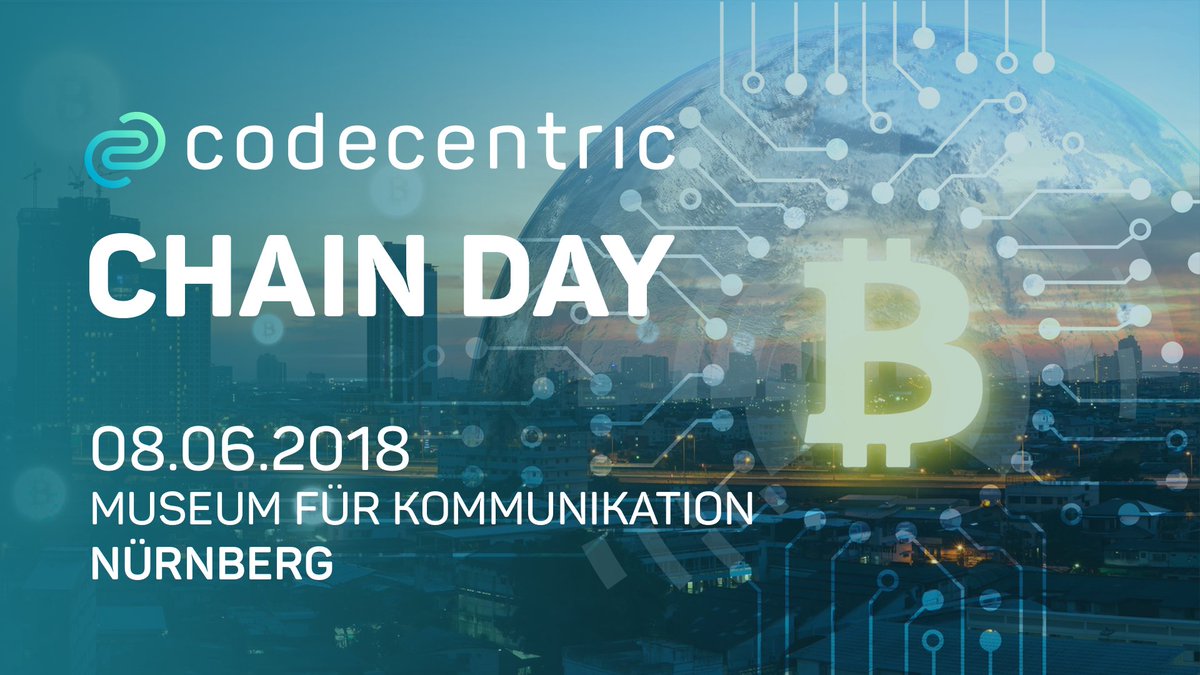 codecentric's tweet photo. ⛓️ Blockchain-Enthusiasten aufgepasst: Am 8. Juni findet in #Nürnberg ein weiterer #ChainDay statt! Alles über #Blockchain, #Ethereum, #IOTA & Co. Seid ihr dabei?
Mehr Infos und Anmeldung:
👉 https://t.co/QfqYPLVjuB https://t.co/280b6lZso6