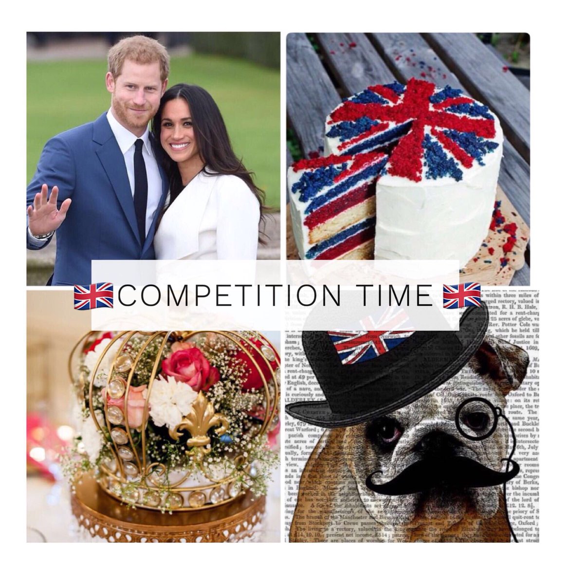 🇬🇧COMPETITION TIME! 🇬🇧
In honour of the royal wedding we are holding an amazing competition for you all, with 6 fabulous PRIZES to give away to 12 lucky winners!! We will be Picking 2 winners and announcing on each💙All you have to do to win is LIKE, SHARE, RETWEET or REPOST!