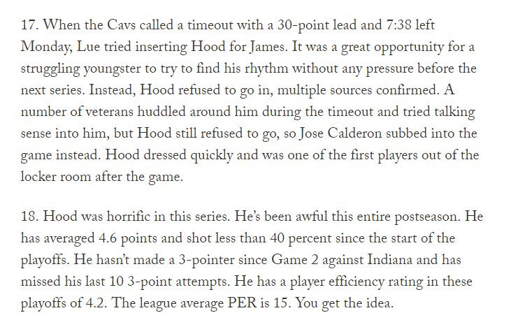 DLocke09's tweet photo. Not a great time for former Jazzman Rodney Hood.  After being taken out of the rotation he refuses to enter the game https://t.co/EA66GRuMbt