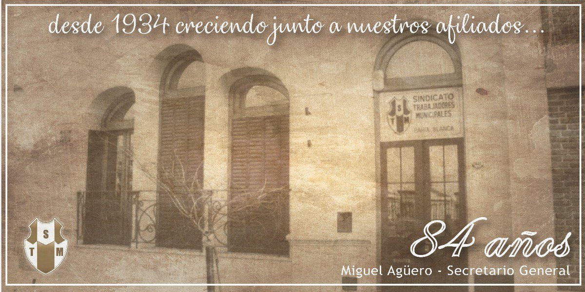 stmbb's tweet photo. Saludamos a nuestro querido Sindicato en su 84° aniversario e invitamos a nuestros afiliados a seguir creciendo juntos para un futuro mejor. @stmbb @Aguero_M_A  #felizaniversario #84años https://t.co/6S8bfj4vTL