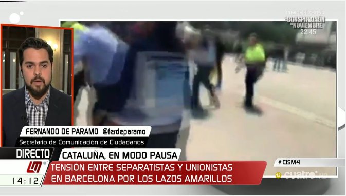 mananascuatro's tweet photo. .@ferdeparamo "Los que han roto la convivencia en Cataluña no nos pueden dar lecciones". DIRECTO https://t.co/IgE9UjioBj #CISM4 https://t.co/qj89gaENPB