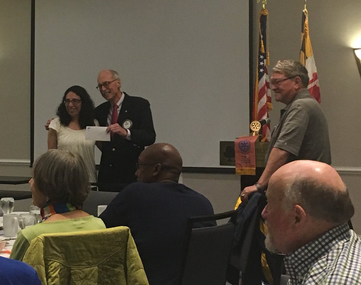 ParoleRotary's tweet image. At our meeting today, @ABCEVENTSINC was on hand to offer us a gift for our help with the Chicken Wing Festival and the @barBAYq  We are grateful for this partnership!