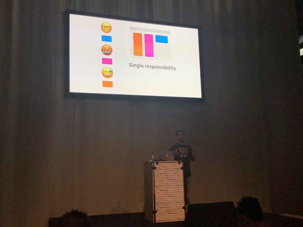cirpo's tweet image. Microfrontends @nickbalestra rocking on stage at @CodemoAmsterdam #opencomponents @OpenTableTechUK